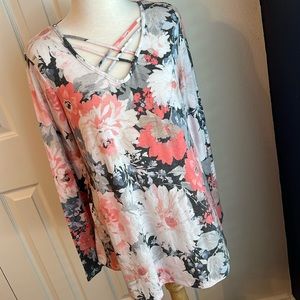 Heimish USA Long Sleeve Floral Top